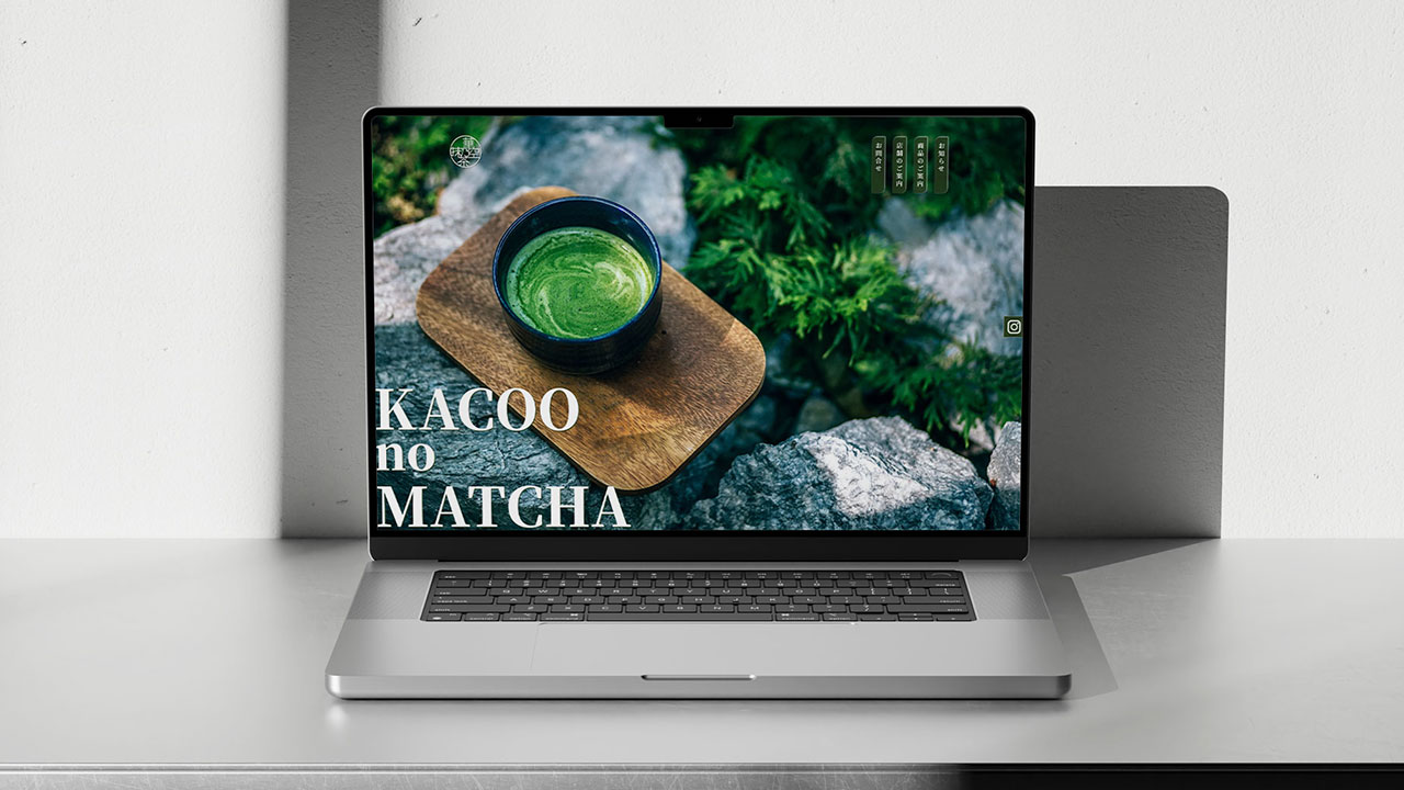 抹茶専門スイーツショップ（架空サイト）